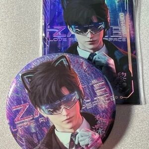 Love and Deepspace Zayne Card and Pin Set